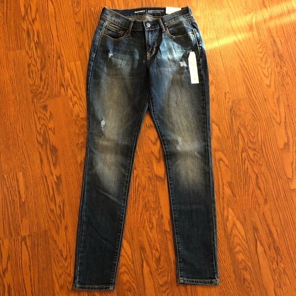 NEW Old Navy Mid Rise Curvy Skinny Jeans Size 0
